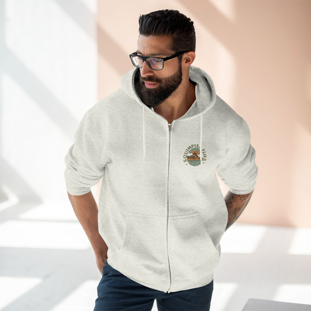 Peace Love & Fly Tying Full-Zip Hoodie