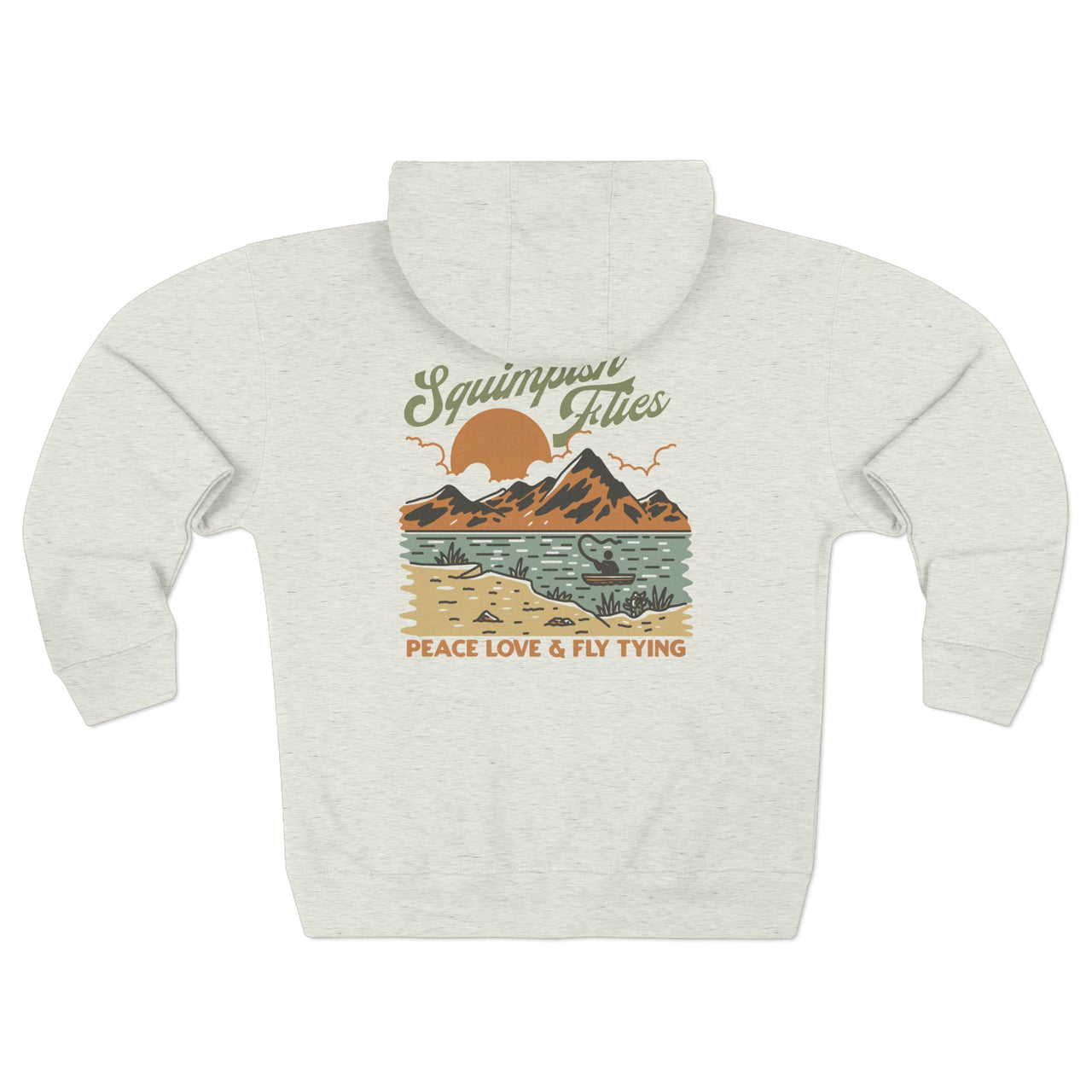 Peace Love & Fly Tying Full-Zip Hoodie