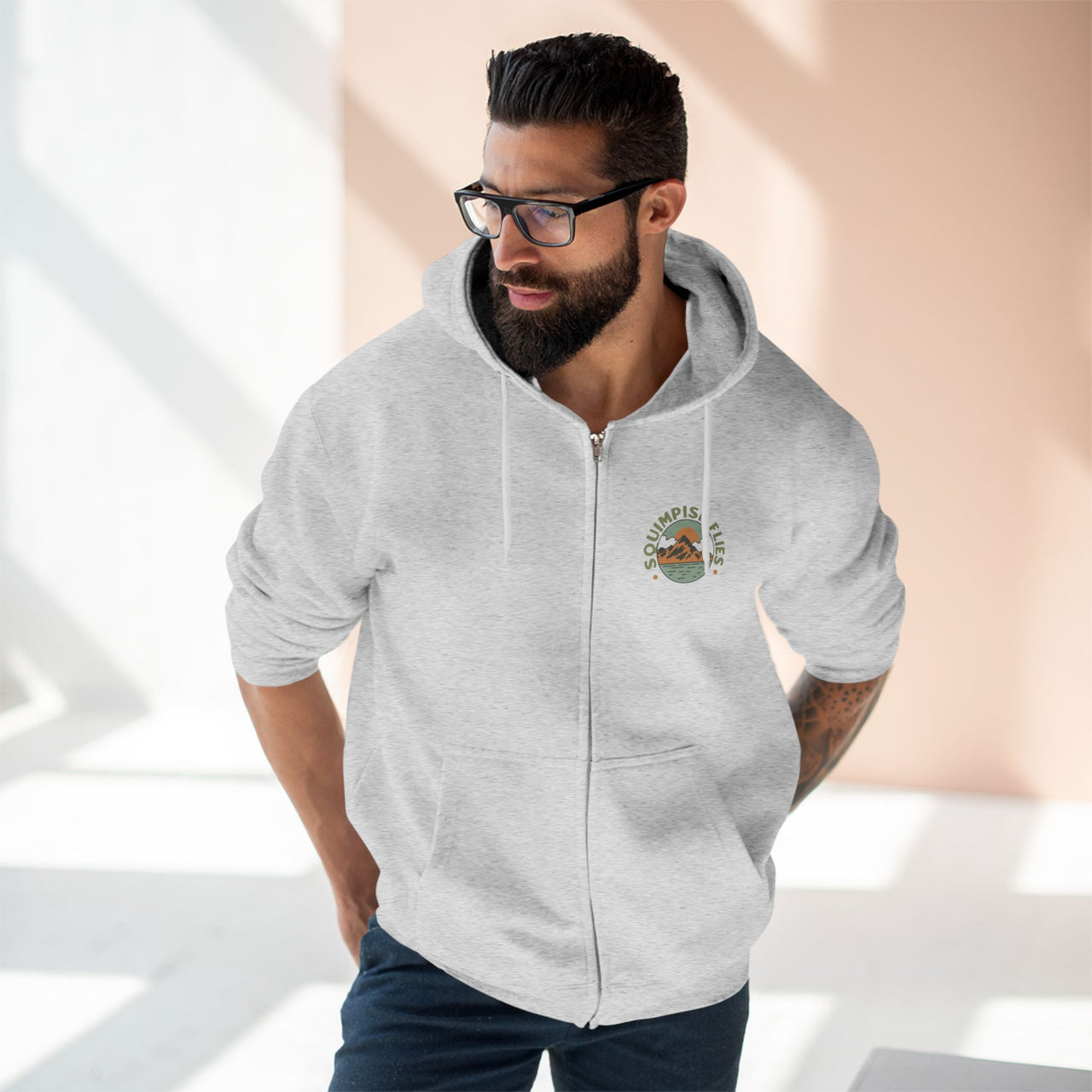 Peace Love & Fly Tying Full-Zip Hoodie