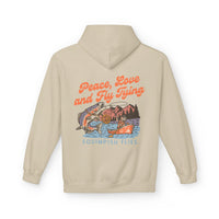 Thumbnail for Ladies- Happy Trout Fleece Hoodie