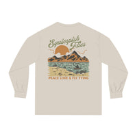 Thumbnail for Peace Love and Fly Tying Long Sleeve Tee