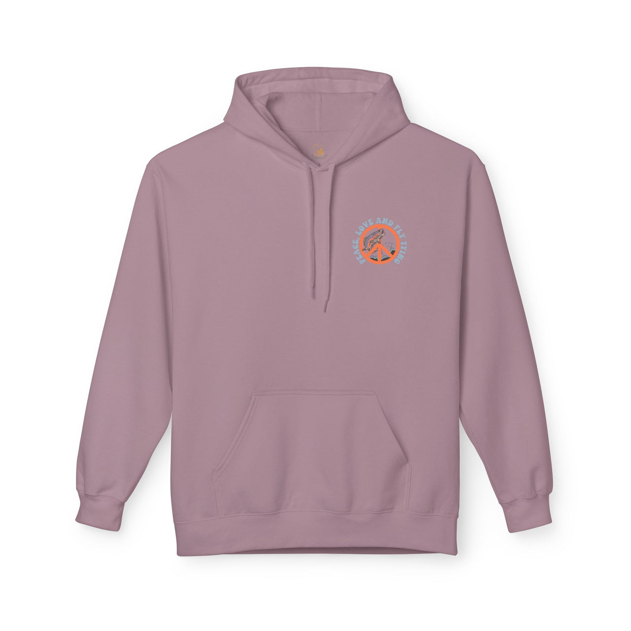 Ladies- Happy Trout Fleece Hoodie